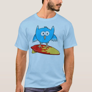 Crazy Cool Surfing Owl T-Shirt