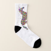 Crazy Cool Unicorn Socks Sokken (Rechts - buiten)