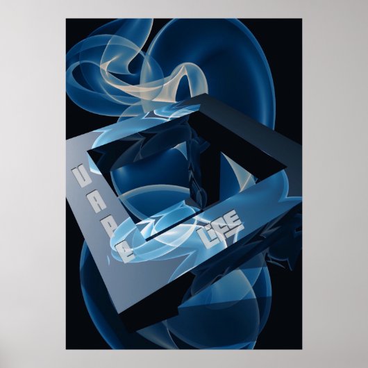 Crazy Cool Vape Cloud Abstracte Posters (Voorkant)