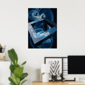 Crazy Cool Vape Cloud Abstracte Posters (Thuiskantoor)