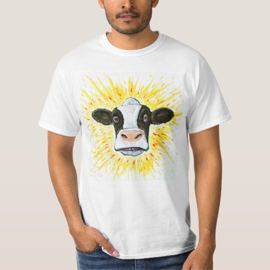 Crazy Cow Face T-shirt (Voorkant)