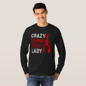 Crazy Crawfish Lady Crayfish T-shirt (Voorkant volledig)