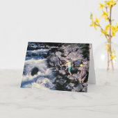 Crazy Creek Montana Wenskaart Kaart (Gele Bloem)