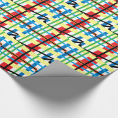 Crazy Crisscross Stripes Cadeaupapier (Hoek)