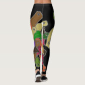 Crazy Cross Eyed Planarian Worm Leggings (Achterkant)