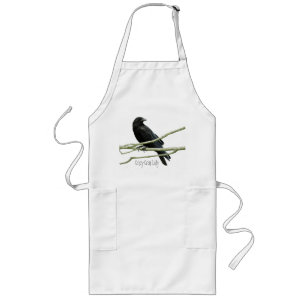 Crazy Crow Lady Apron Lang Schort