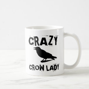 CRAZY CROW LADY COFFEE MUGS KOFFIEMOK