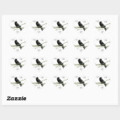 Crazy Crow Lady Heart Sticker (Vel)