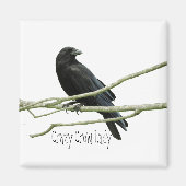 Crazy Crow Lady Magnet (Devant)