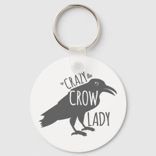 Crazy Crow Lady Sleutelhanger