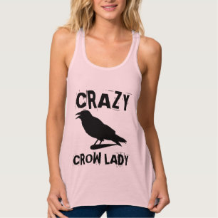 CRAZY CROW LADY T-SHIRTS