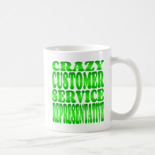 Crazy Customer Service Vertegenwoordiger in het gr Koffiemok