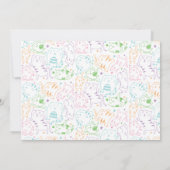 Crazy Cute Cats Birthday Party Custom Invitation Kaart (Achterkant)