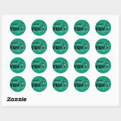  Crazy DAFFY DUCK™ Ronde Sticker (Vel)