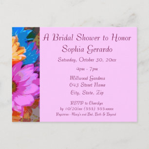 "Crazy Daisies" (1) - Bridal Shower Invitation Uitnodiging Briefkaart