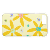 Crazy Daisy Case-Mate iPhone Case (Achterkant (Horizontaal))