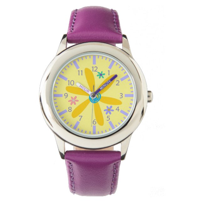 Crazy Daisy Kinder Numeric Horloge (Voorkant)