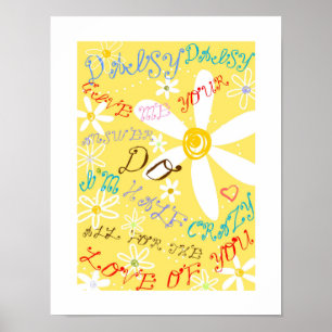 Crazy Daisy Poster