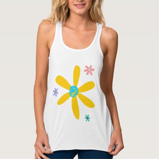 Crazy Daisy Tanktop (Voorkant)
