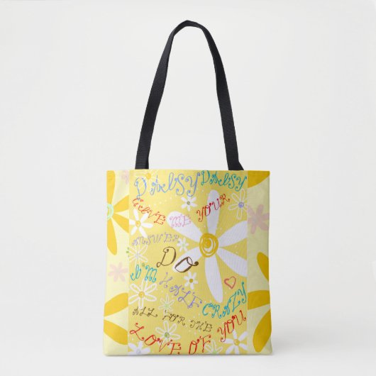 Crazy Daisy Tote Bag (Voorkant)
