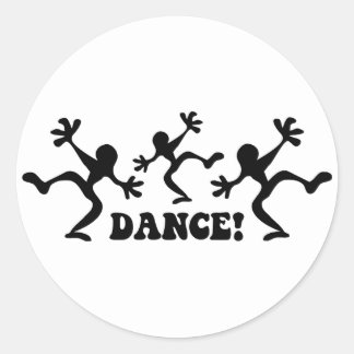 Crazy Dancers Ronde Sticker
