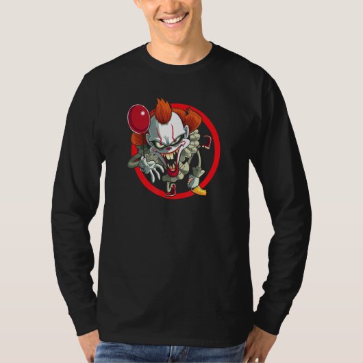 Crazy Dancing Horror Clown T-shirt (Voorkant)