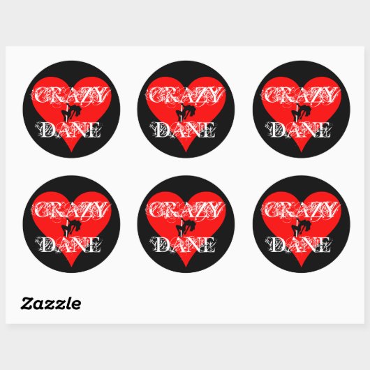 Crazy Dane Sticker (Vel)