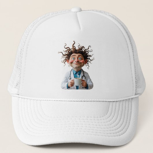 Crazy Doctor Coffee Cap Trucker Pet (Voorkant)