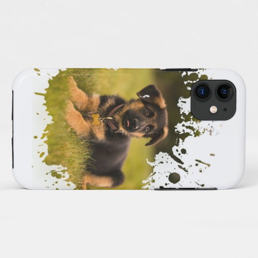 Crazy Dog Design Case-Mate iPhone Case (Achterkant (horizontaal))