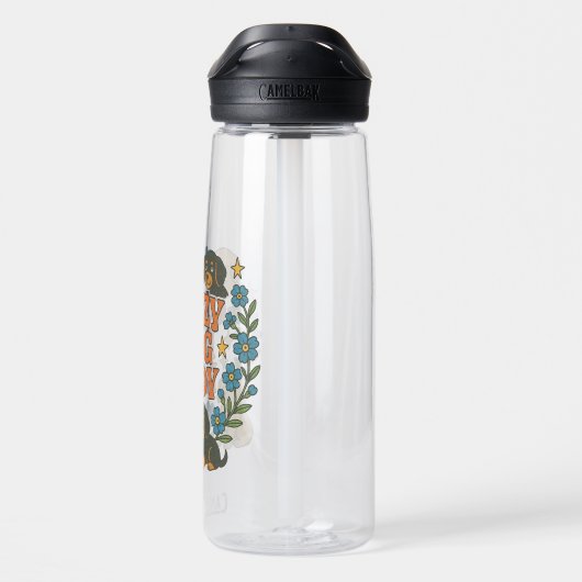 Crazy Dog Lady Waterfles (Achterkant)