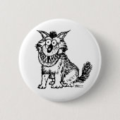 Crazy Dog Ronde Button 5,7 Cm (Voorkant)