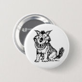 Crazy Dog Ronde Button 5,7 Cm (Voorkant /achterkant)