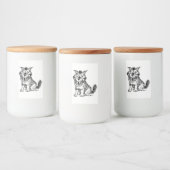 Crazy Dog Voedselcontainer Etiket (Flessen)