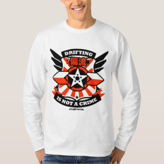 Crazy Drift Patrol - Drifting is geen misdaad (roo T-shirt