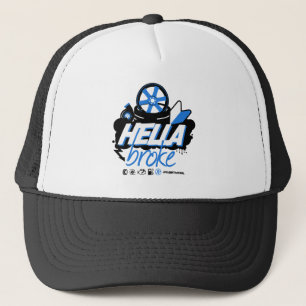 Crazy Drift Patrol - Hella Broke (blauw) Trucker Pet