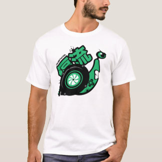 Crazy Drift Patrol - Turbo Snail (groen) T-shirt