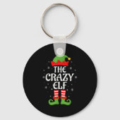 Crazy Elf Xmas Family Matching Elf Squad Kerstmis Sleutelhanger (Voorkant)