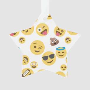 Crazy Emojis Ornament