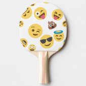 Crazy Emojis Tafeltennisbatje (Voorkant)