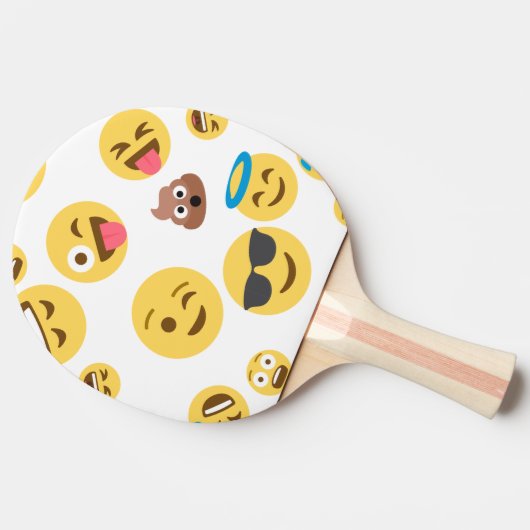Crazy Emojis Tafeltennisbatje (Zijkant)