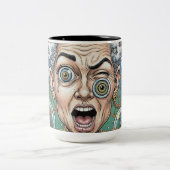 Crazy Expression Caricature Mug - Unique Artistiqu (Centre)