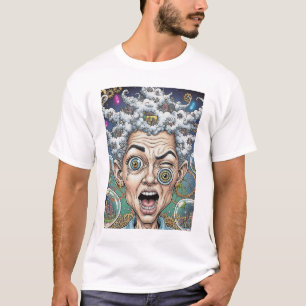Crazy Expression Caricature T-Shirt - Unique & Bol
