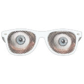 Crazy Eye grappige bril Retro Zonnebril (Voorkant)