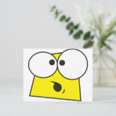 Crazy Face Briefkaart (Staand voorkant)