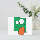 Crazy Face Briefkaart (Staand voorkant)