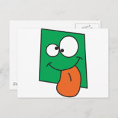 Crazy Face Briefkaart (Voorkant / Achterkant)