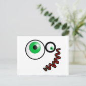 Crazy Face Briefkaart (Staand voorkant)