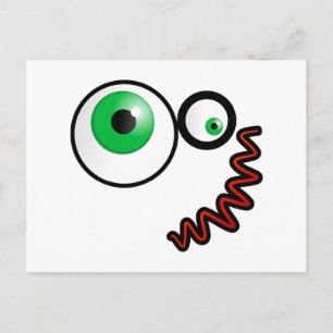 Crazy Face Briefkaart