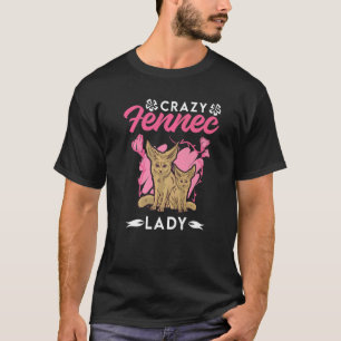 Crazy Fennec Lady Fennec Girl T-shirt