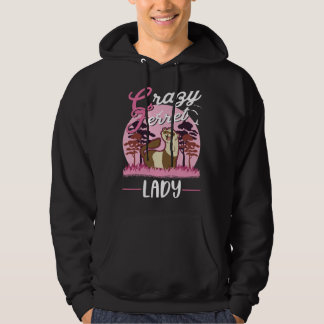 Crazy Ferret lady Ferret Girl Hoodie